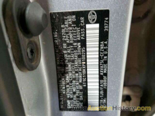 TOYOTA CAMRY LE, 4T1C11BKXPU100295