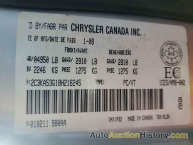 CHRYSLER 300 TOURING, 2C3KA53G18H218245