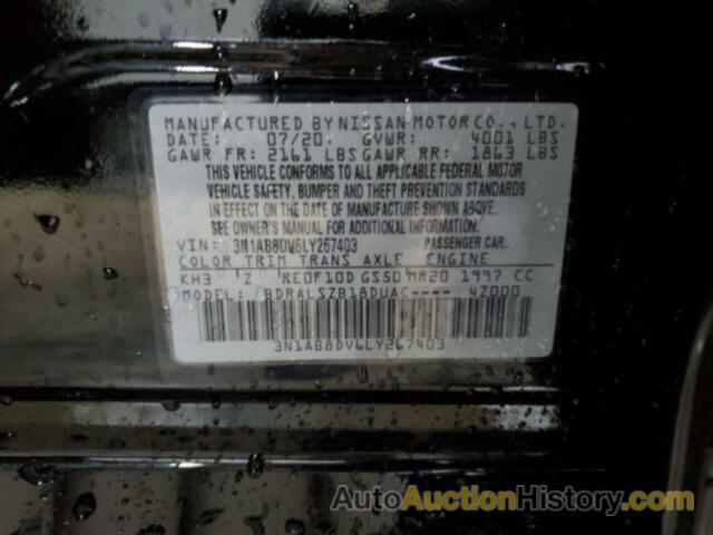 NISSAN SENTRA SR, 3N1AB8DV6LY267403