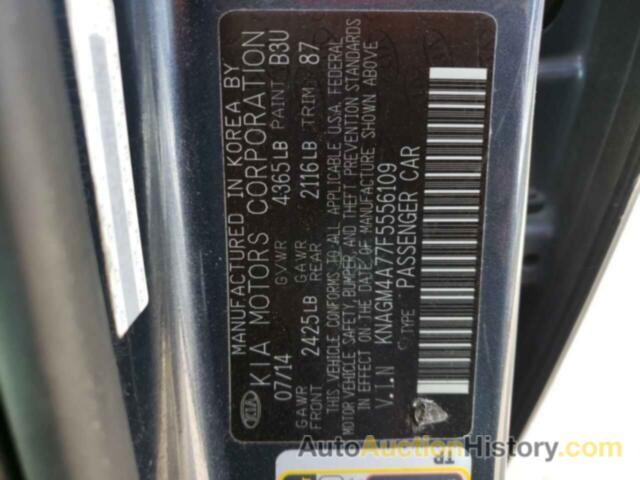 KIA OPTIMA LX, KNAGM4A77F5556109