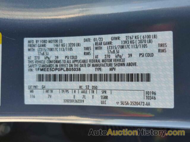 FORD BRONCO BASE, 1FMEE5DP0PLB05038