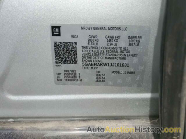 BUICK ENCLAVE, 5GAERAKW1JJ101631