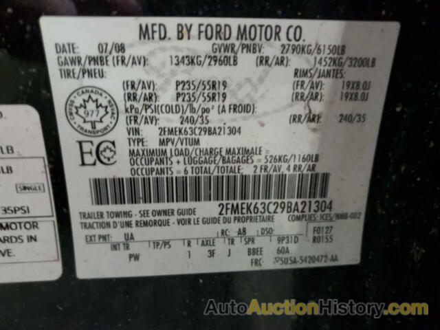 FORD FLEX LIMITED, 2FMEK63C29BA21304