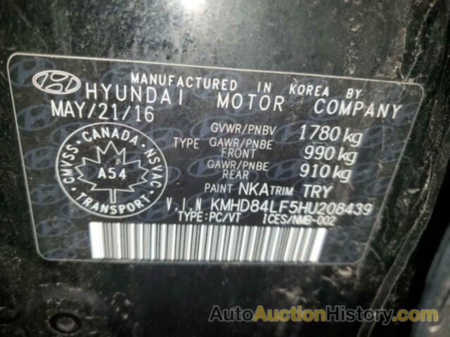 HYUNDAI ELANTRA SE, KMHD84LF5HU208439