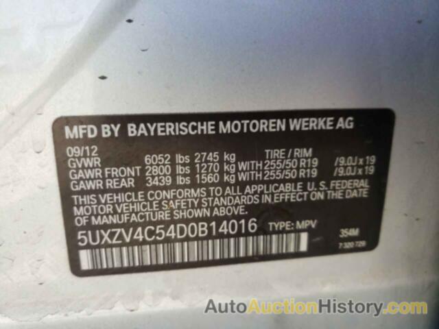 BMW X5 XDRIVE35I, 5UXZV4C54D0B14016