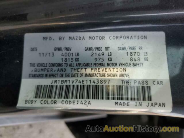 MAZDA 3 TOURING, JM1BM1V74E1143897