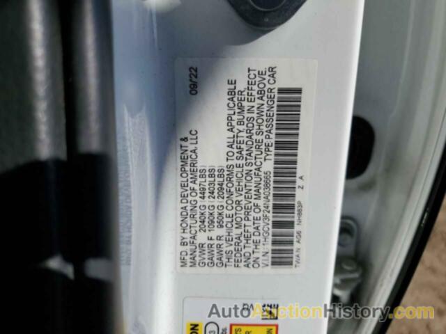 HONDA ACCORD HYBRID SPORT, 1HGCV3F24NA038665