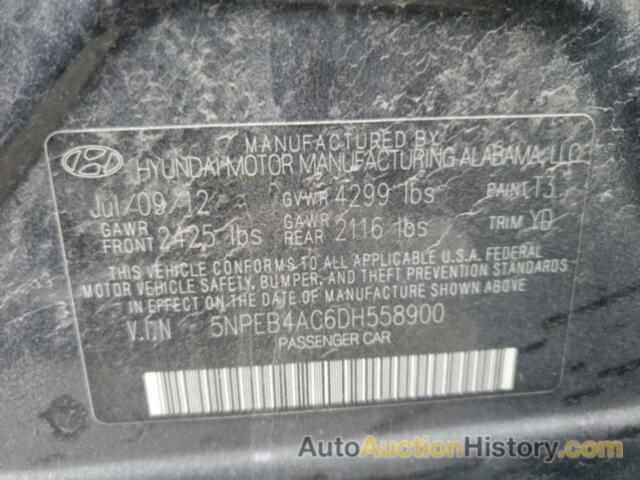 HYUNDAI SONATA GLS, 5NPEB4AC6DH558900