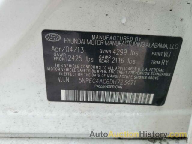 HYUNDAI SONATA SE, 5NPEC4AC6DH723471