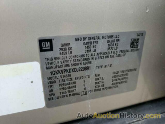 GMC ACADIA SLE, 1GKKVPKDXDJ229891