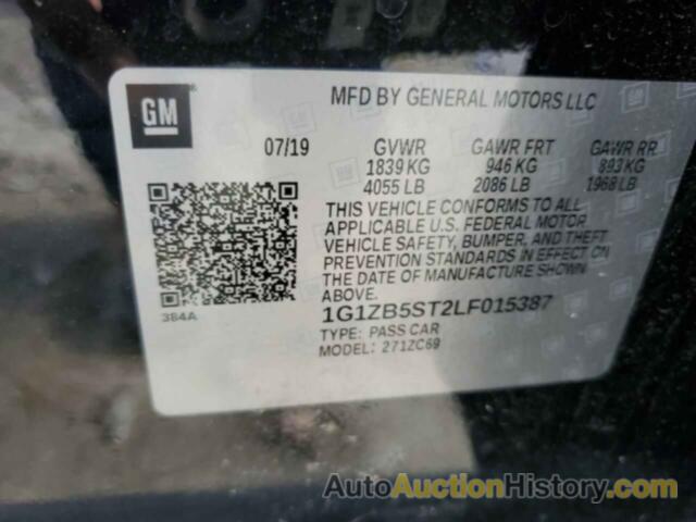 CHEVROLET MALIBU LS, 1G1ZB5ST2LF015387