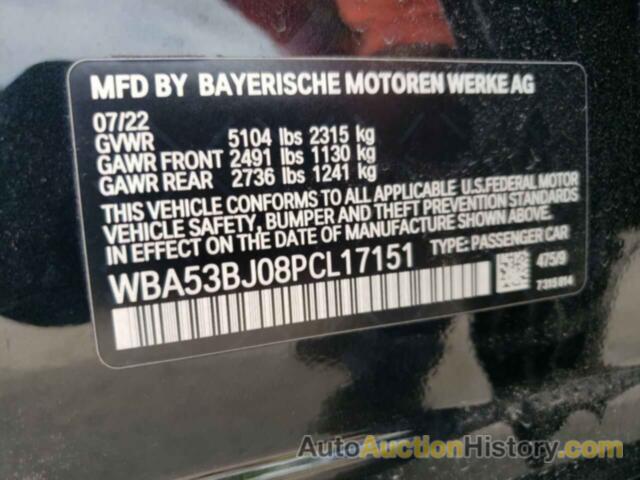 BMW 5 SERIES I, WBA53BJ08PCL17151