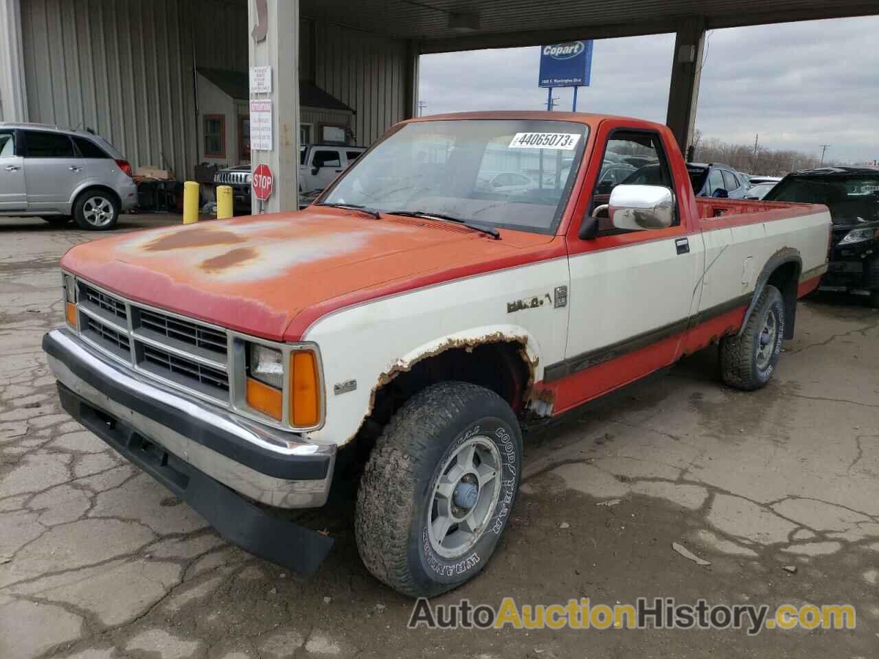 1987 DODGE DAKOTA, 1B7GR14M0HS468687