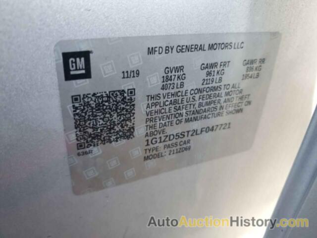 CHEVROLET MALIBU LT, 1G1ZD5ST2LF047721