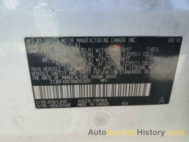 TOYOTA RAV4 LIMITED, 2T3DF4DV3BW085895