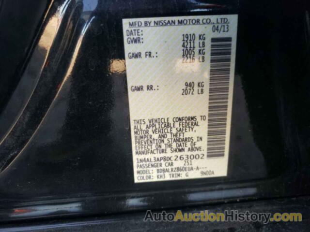 NISSAN ALTIMA 2.5, 1N4AL3AP8DC263002