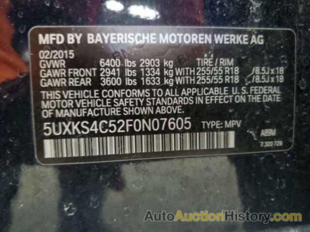 BMW X5 XDRIVE35D, 5UXKS4C52F0N07605