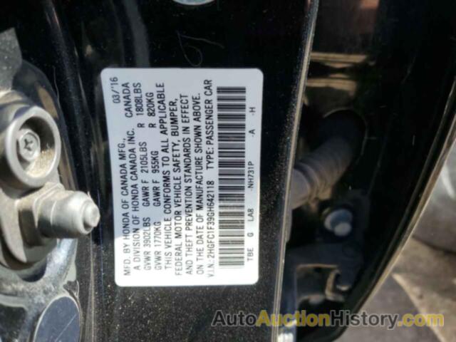 HONDA CIVIC EX, 2HGFC1F39GH642118