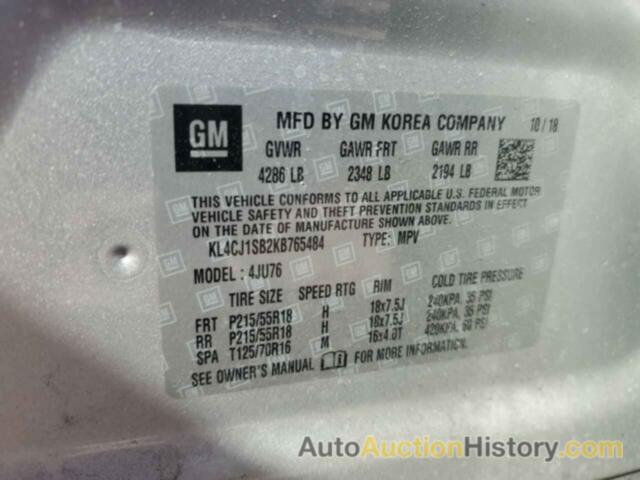 BUICK ENCORE SPORT TOURING, KL4CJ1SB2KB765484