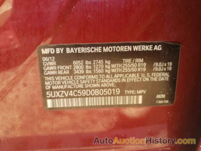BMW X5 XDRIVE35I, 5UXZV4C59D0B05019