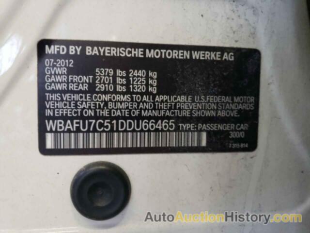 BMW 5 SERIES XI, WBAFU7C51DDU66465