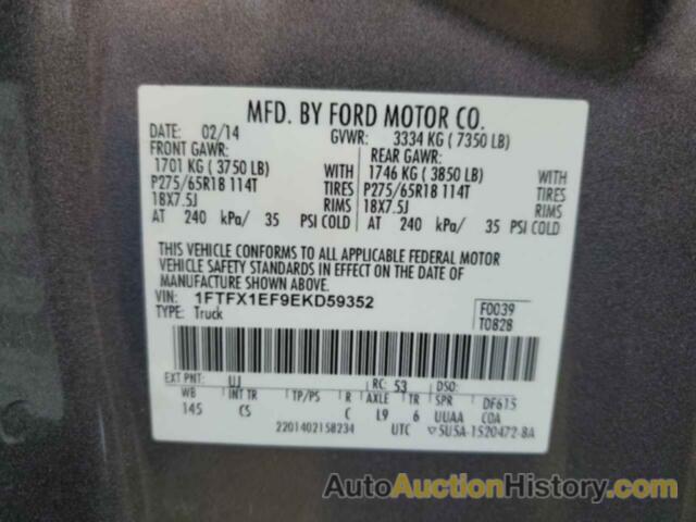 FORD F-150 SUPER CAB, 1FTFX1EF9EKD59352