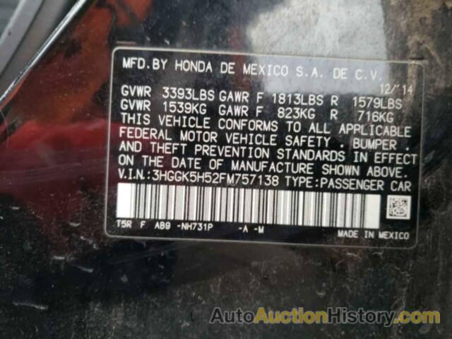 HONDA FIT LX, 3HGGK5H52FM757138