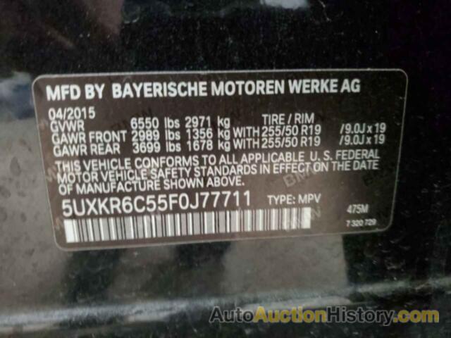 BMW X5 XDRIVE50I, 5UXKR6C55F0J77711