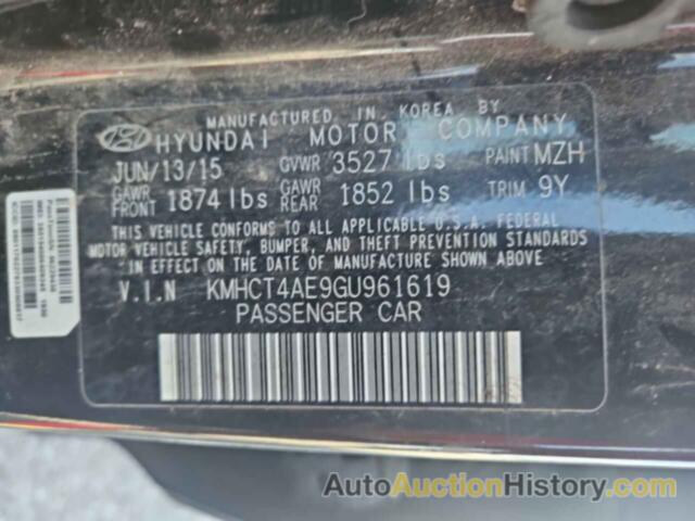 HYUNDAI ACCENT SE, KMHCT4AE9GU961619