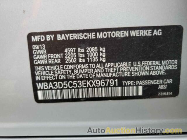 BMW 3 SERIES D XDRIVE, WBA3D5C53EKX96791
