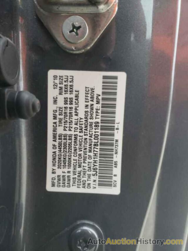 HONDA ELEMENT EX, 5J6YH1H77BL001189