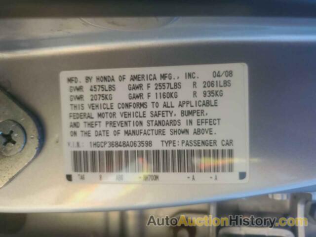 HONDA ACCORD EXL, 1HGCP36848A063598