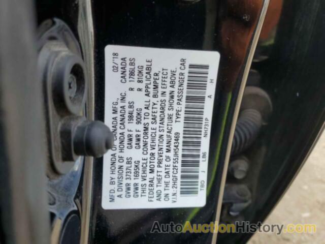 HONDA CIVIC LX, 2HGFC2F55JH543469