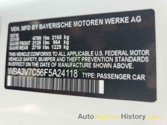 BMW 4 SERIES I SULEV, WBA3V7C56F5A24118