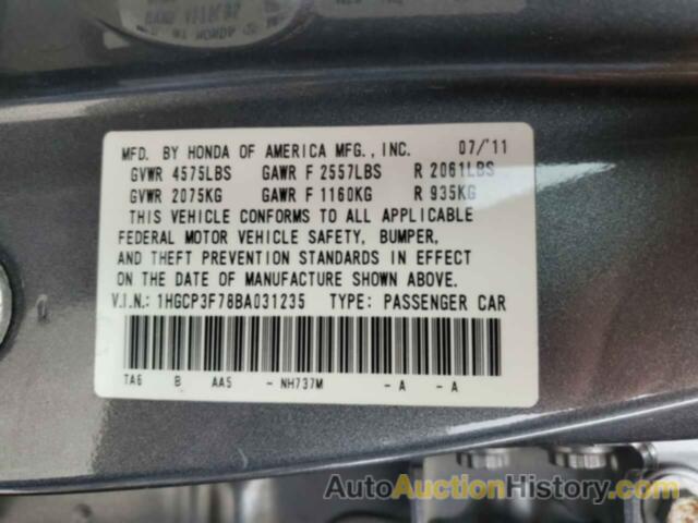 HONDA ACCORD EX, 1HGCP3F78BA031235