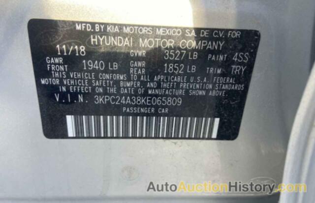 HYUNDAI ACCENT SE, 3KPC24A38KE065809