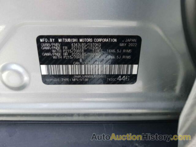 MITSUBISHI OUTLANDER SE, JA4AJVAW6NU605460