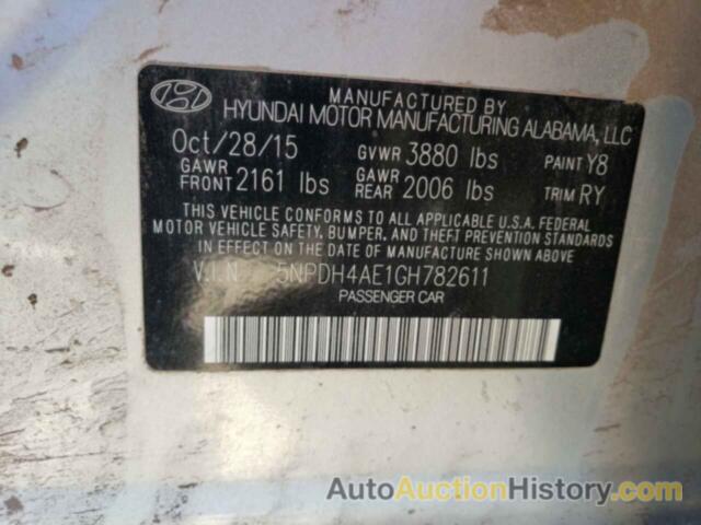 HYUNDAI ELANTRA SE, 5NPDH4AE1GH782611