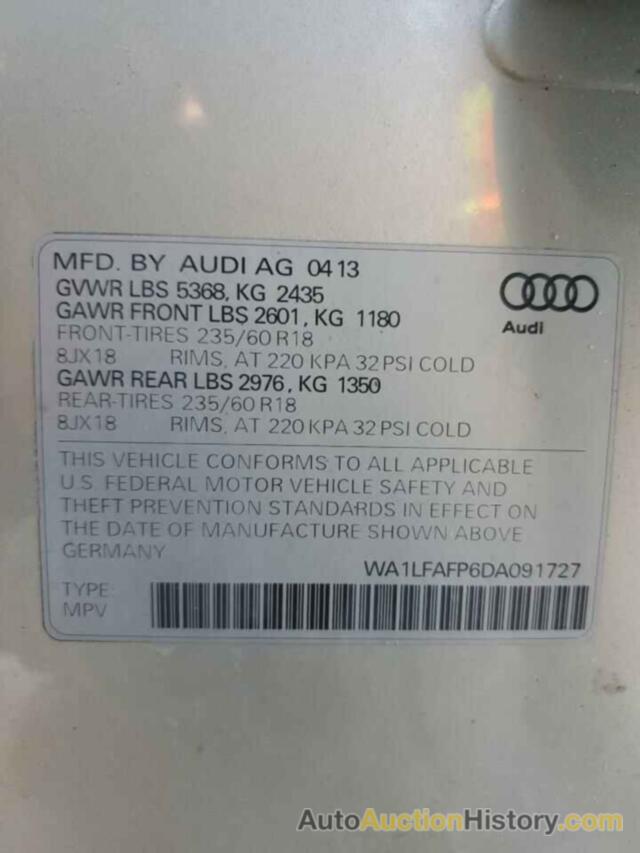 AUDI Q5 PREMIUM PLUS, WA1LFAFP6DA091727