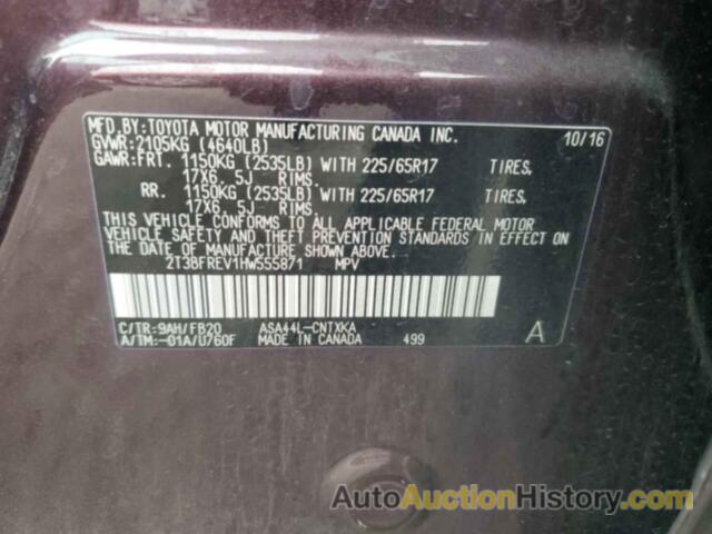 TOYOTA RAV4 LE, 2T3BFREV1HW555871