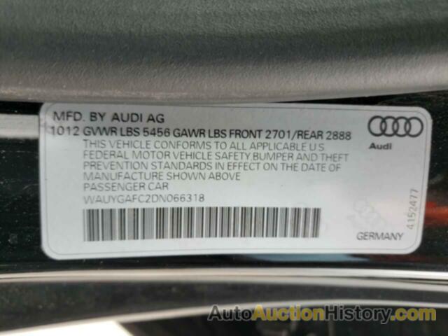 AUDI A7 PREMIUM PLUS, WAUYGAFC2DN066318