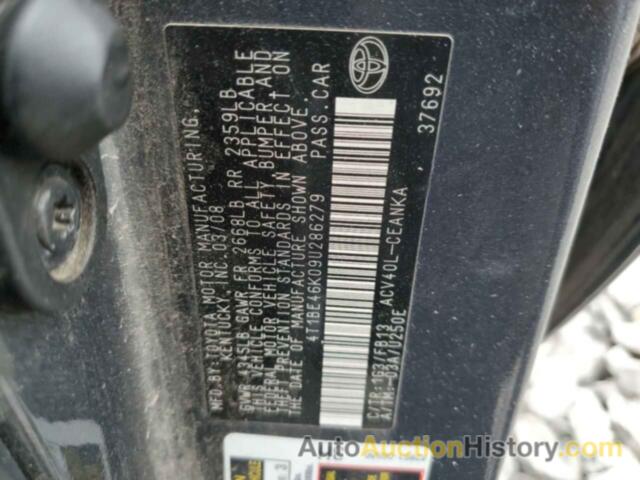 TOYOTA CAMRY BASE, 4T1BE46K09U286279