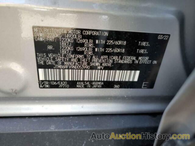 TOYOTA RAV4 XLE PREMIUM, JTMB6RFV9ND053990