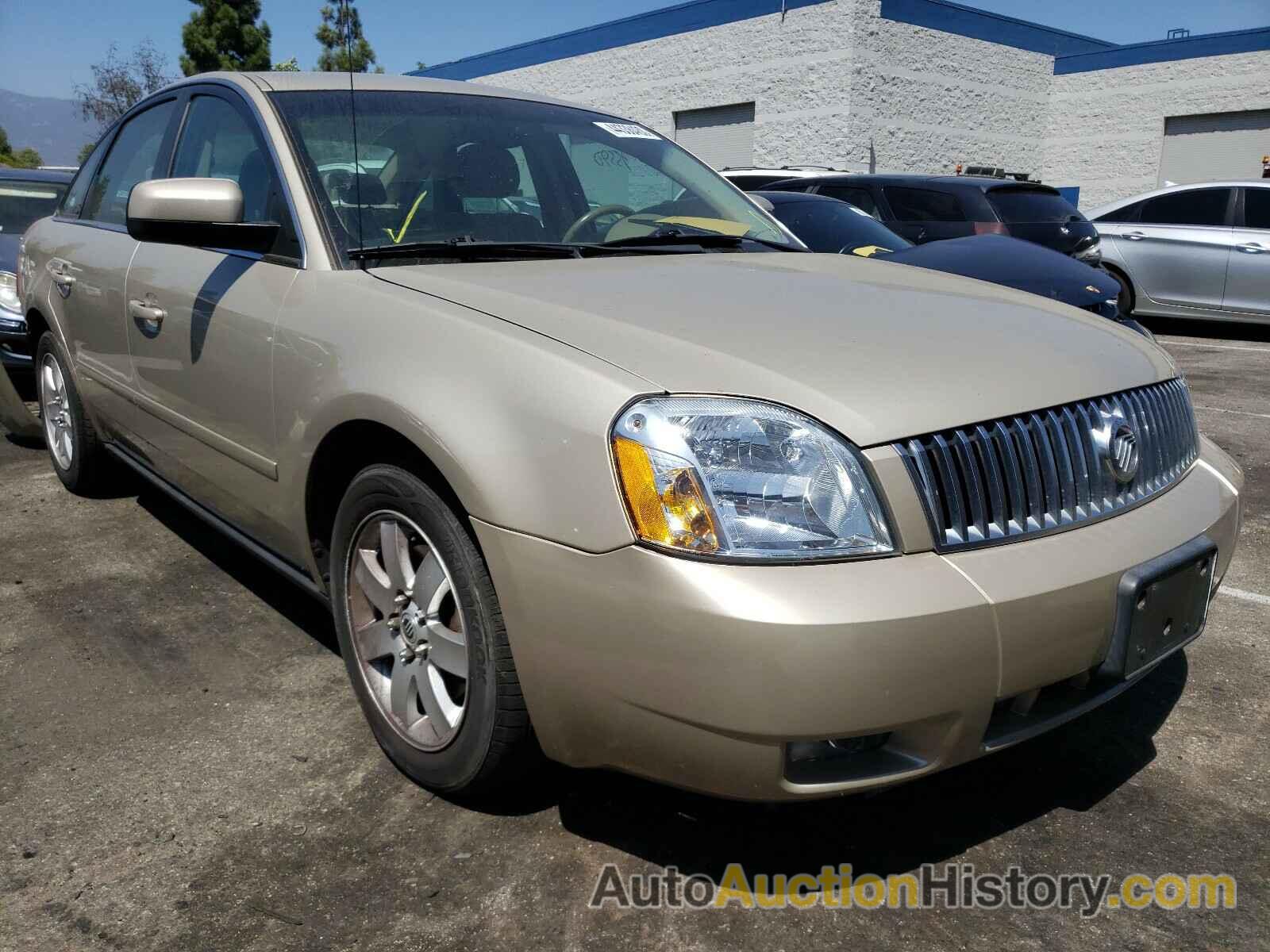 2005 MERCURY MONTEGO LUXURY, 1MEFM40185G603998