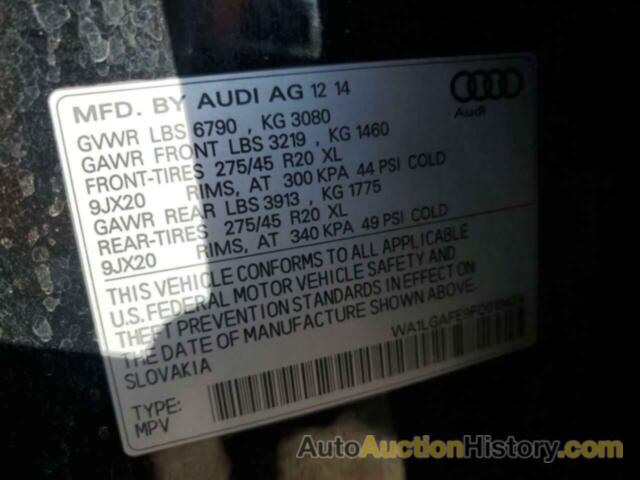 AUDI Q7 PREMIUM PLUS, WA1LGAFE9FD013424