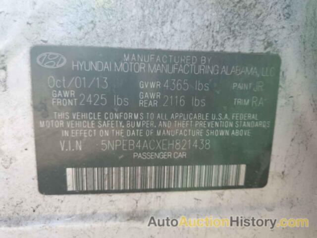 HYUNDAI SONATA GLS, 5NPEB4ACXEH821438