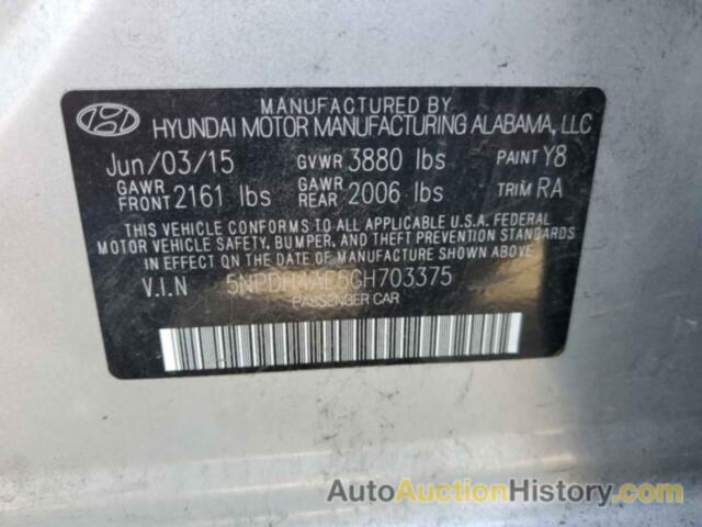 HYUNDAI ELANTRA SE, 5NPDH4AE5GH703375