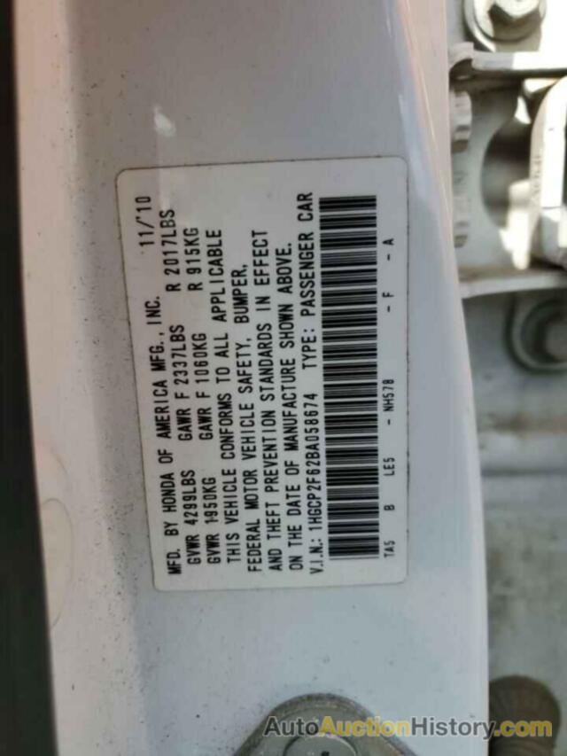 HONDA ACCORD SE, 1HGCP2F62BA058674