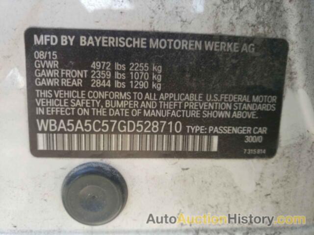 BMW 5 SERIES I, WBA5A5C57GD528710