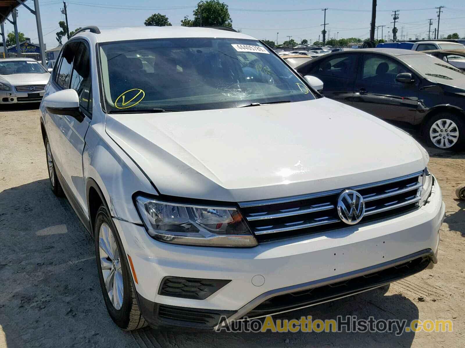 2018 VOLKSWAGEN TIGUAN S, 3VV1B7AX2JM110678